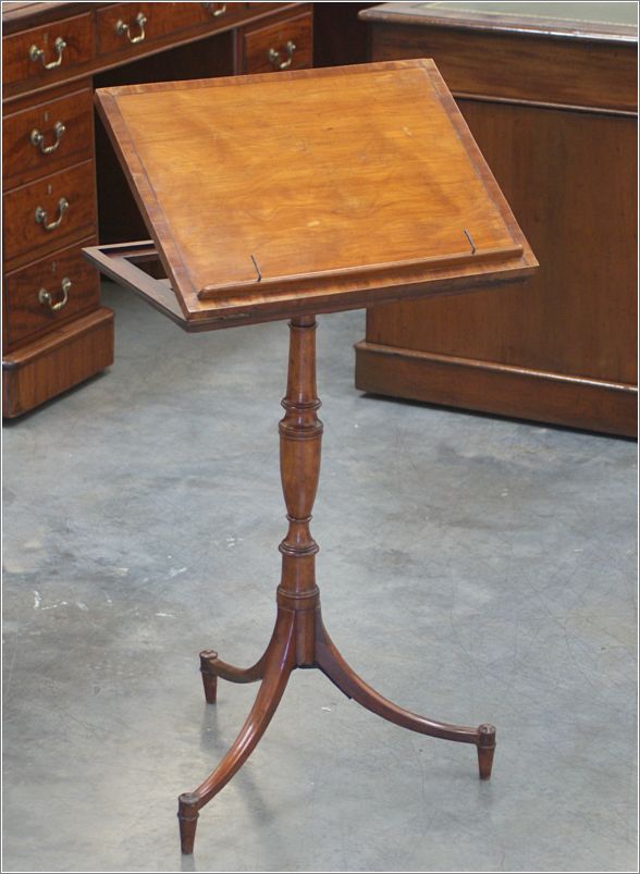 7002 Antique Georgian Satinwood Reading Table (3)